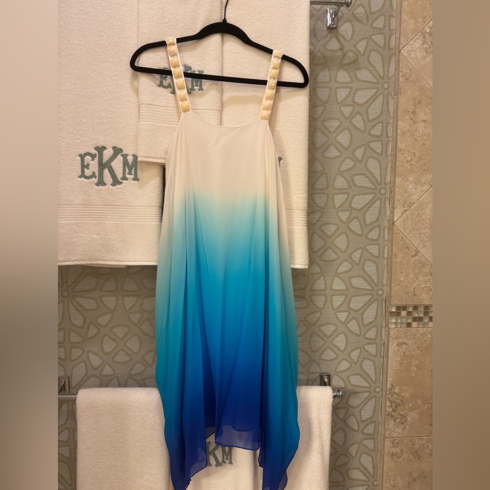Badgley Mischka Blue Ombre Dress